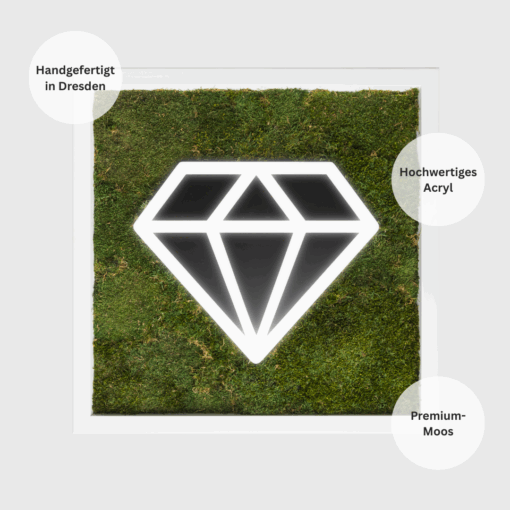 Moosbild Diamant I Waldmoos I Vorteile