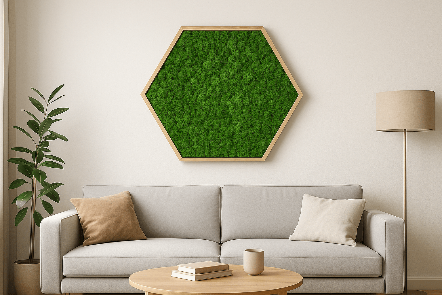 Moosbild Hexagon – Bild 4